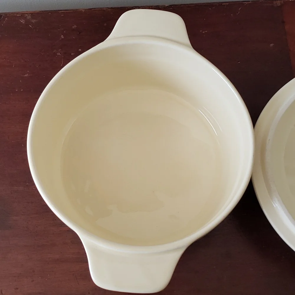 Vintage Treasure Craft The Cook's Nook Covered Cassarole Dish. 2 USA Made